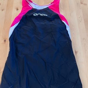 Orca triathlon top with built in bra.